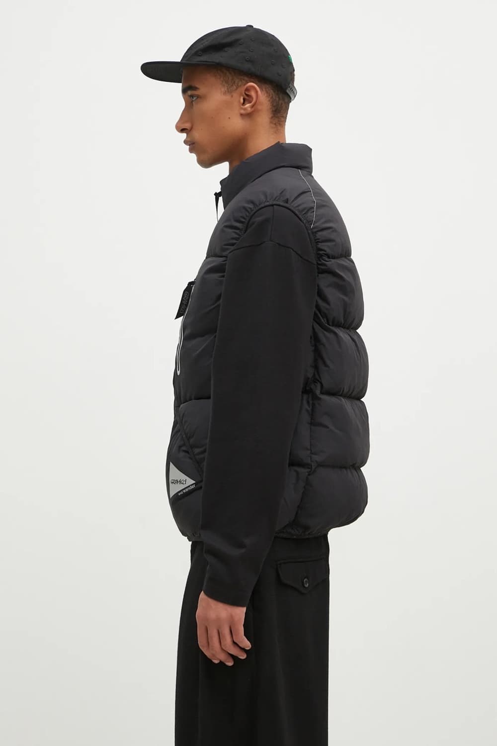 [S,M,L]그라미치 x 앤드원더 다운 패딩 조끼/블랙 상품이미지4