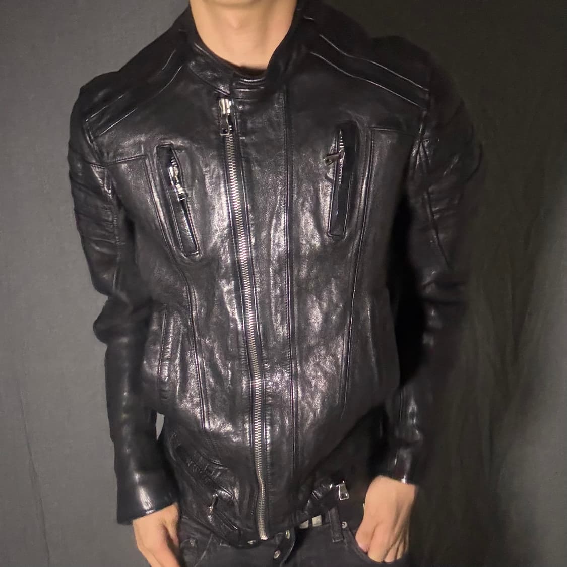 ltaly lamb skin leather jacket 상품이미지4