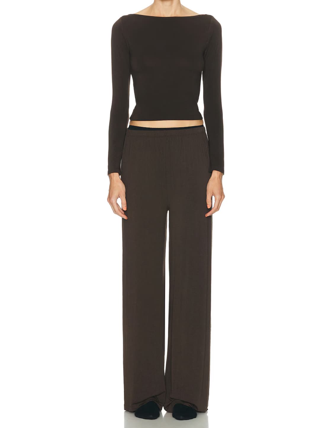Kye intimates recline pants brown 1 size 상품이미지1