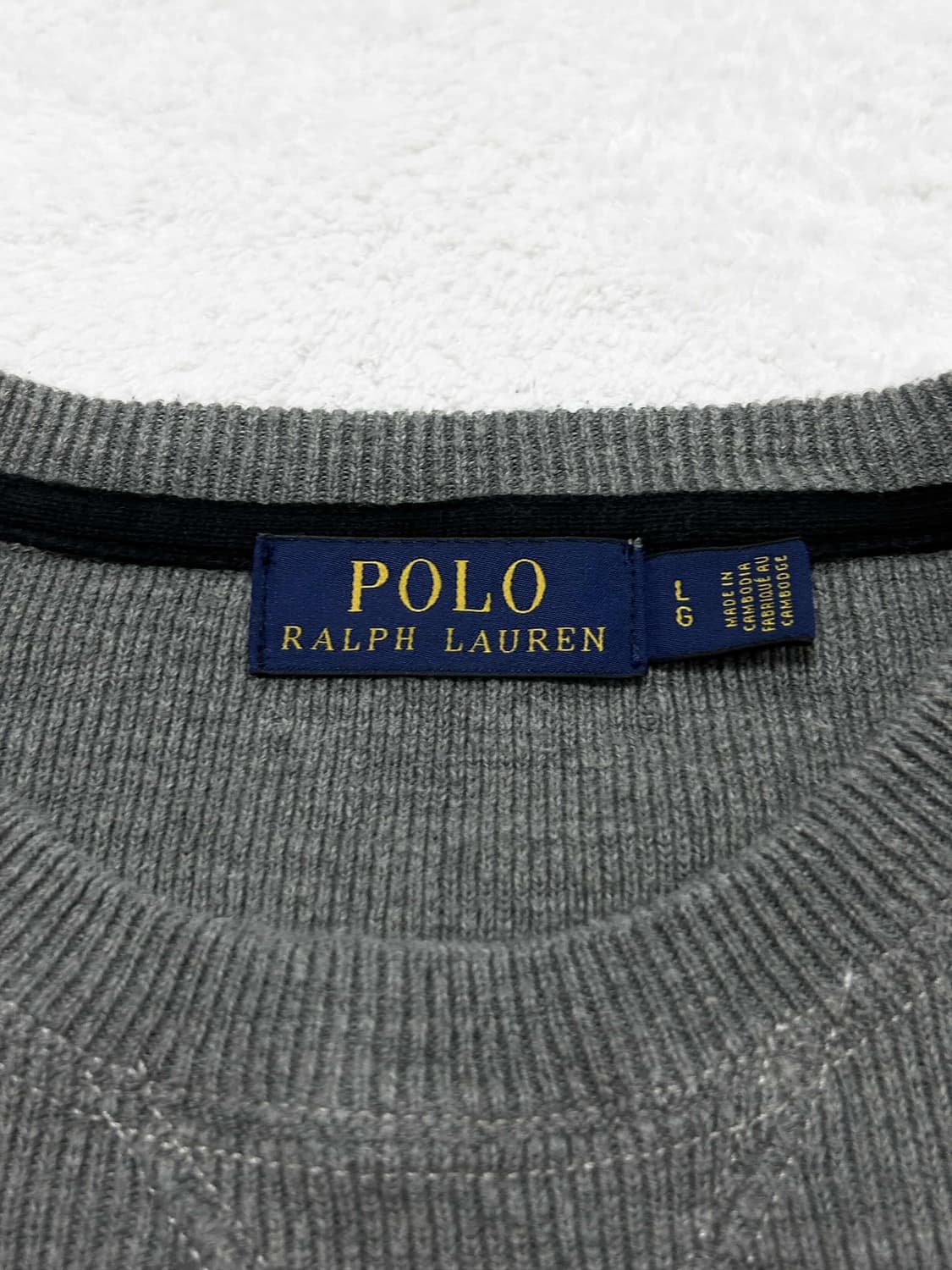 폴로 부클로고 그레이 니트 상품이미지8