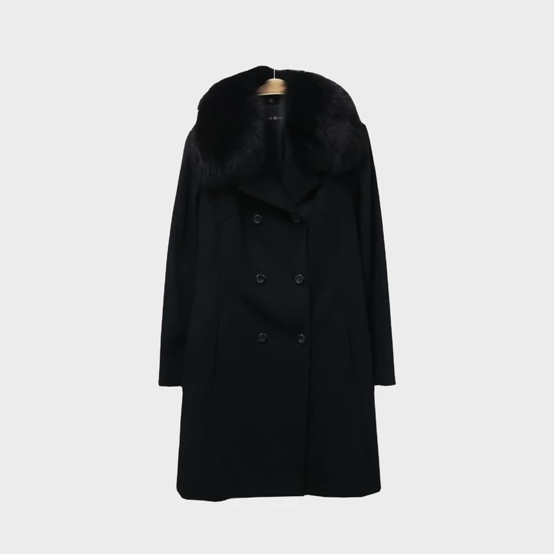 PLEIN DE VIE 폭스퍼 캐시미어 코트 64061 상품이미지1