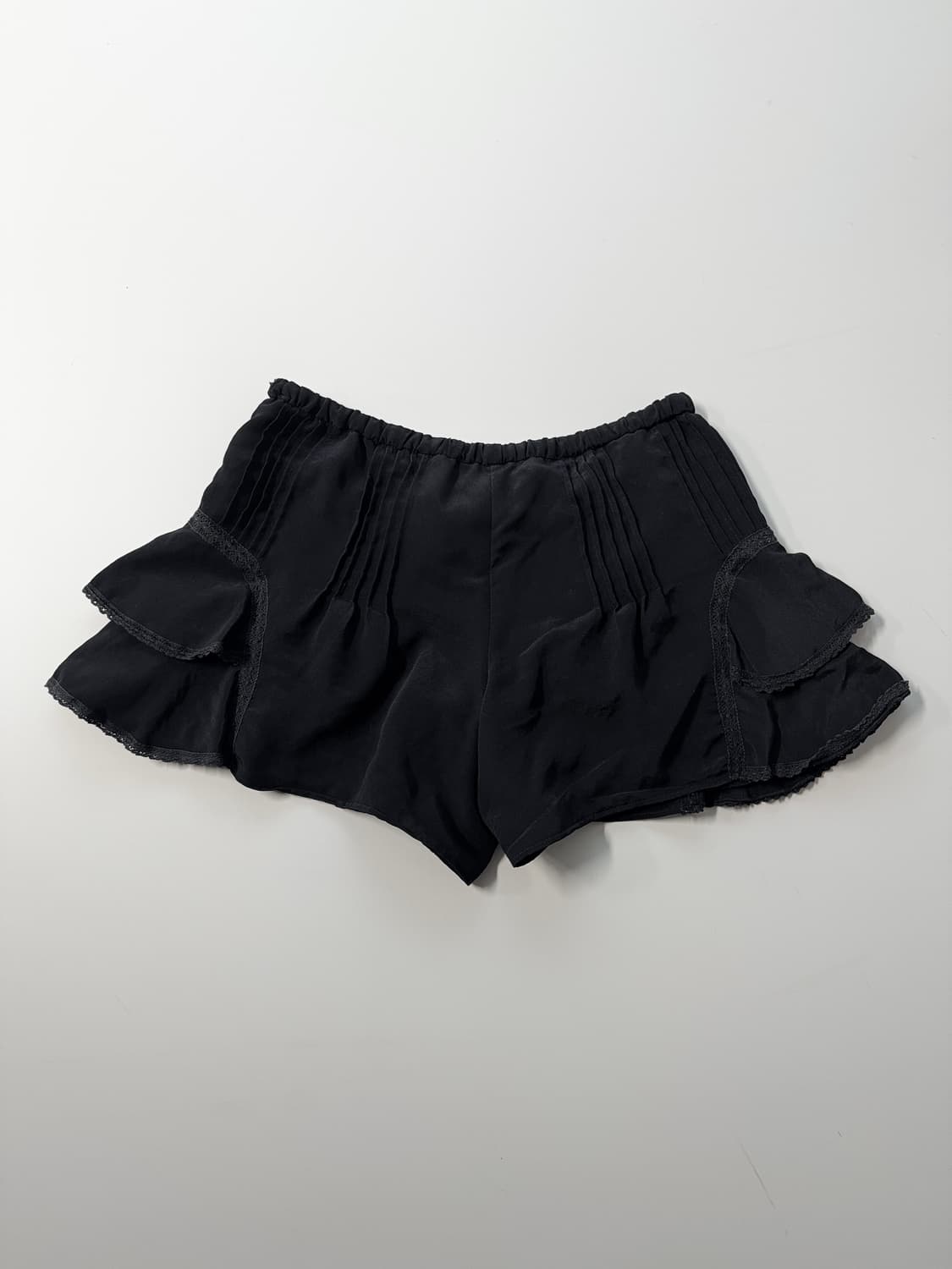 레이스 트림 러플 큐롯 팬츠 상품이미지3