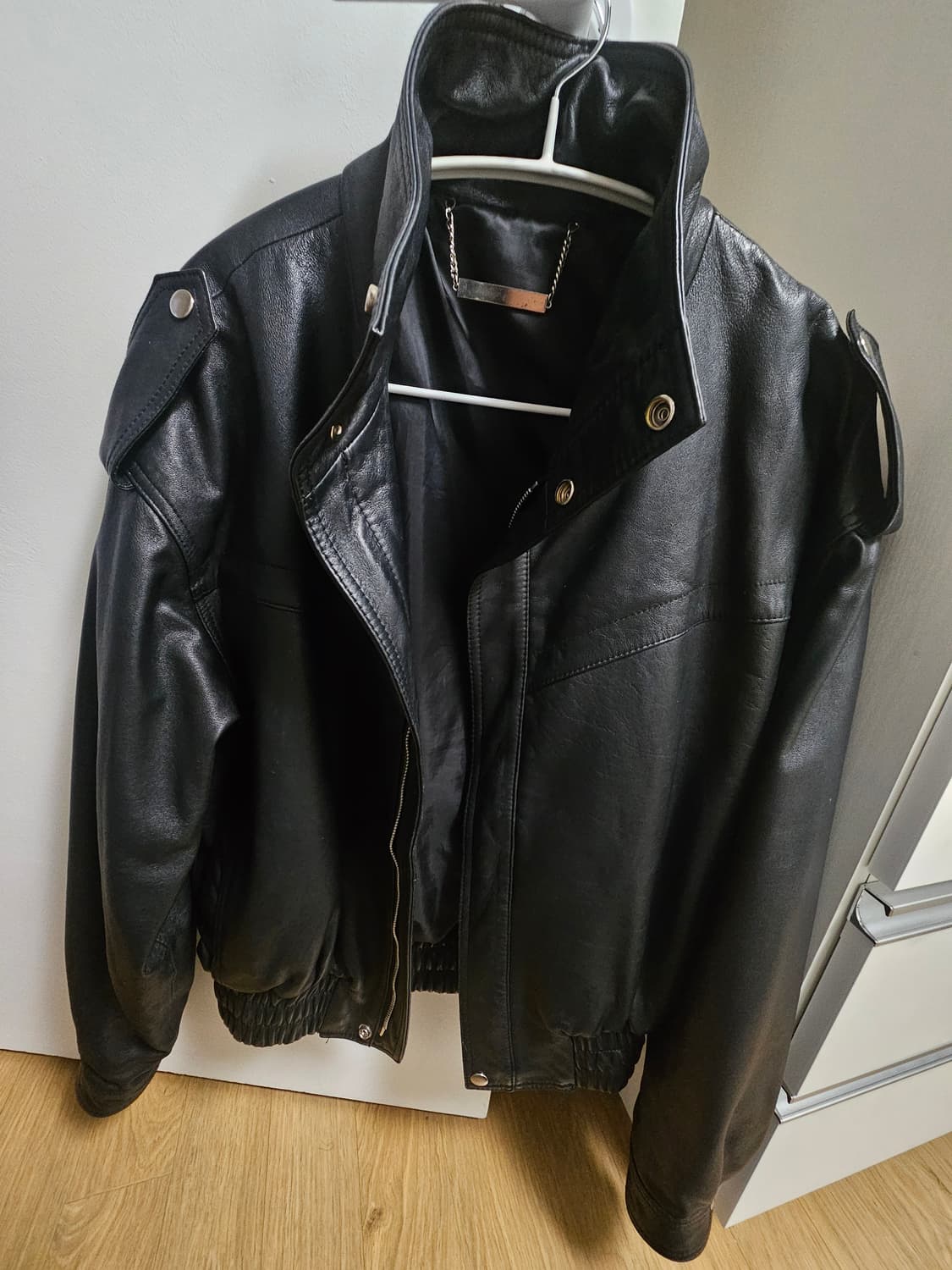 강자매 램스킨 가죽 레더 자켓 m 상품이미지4