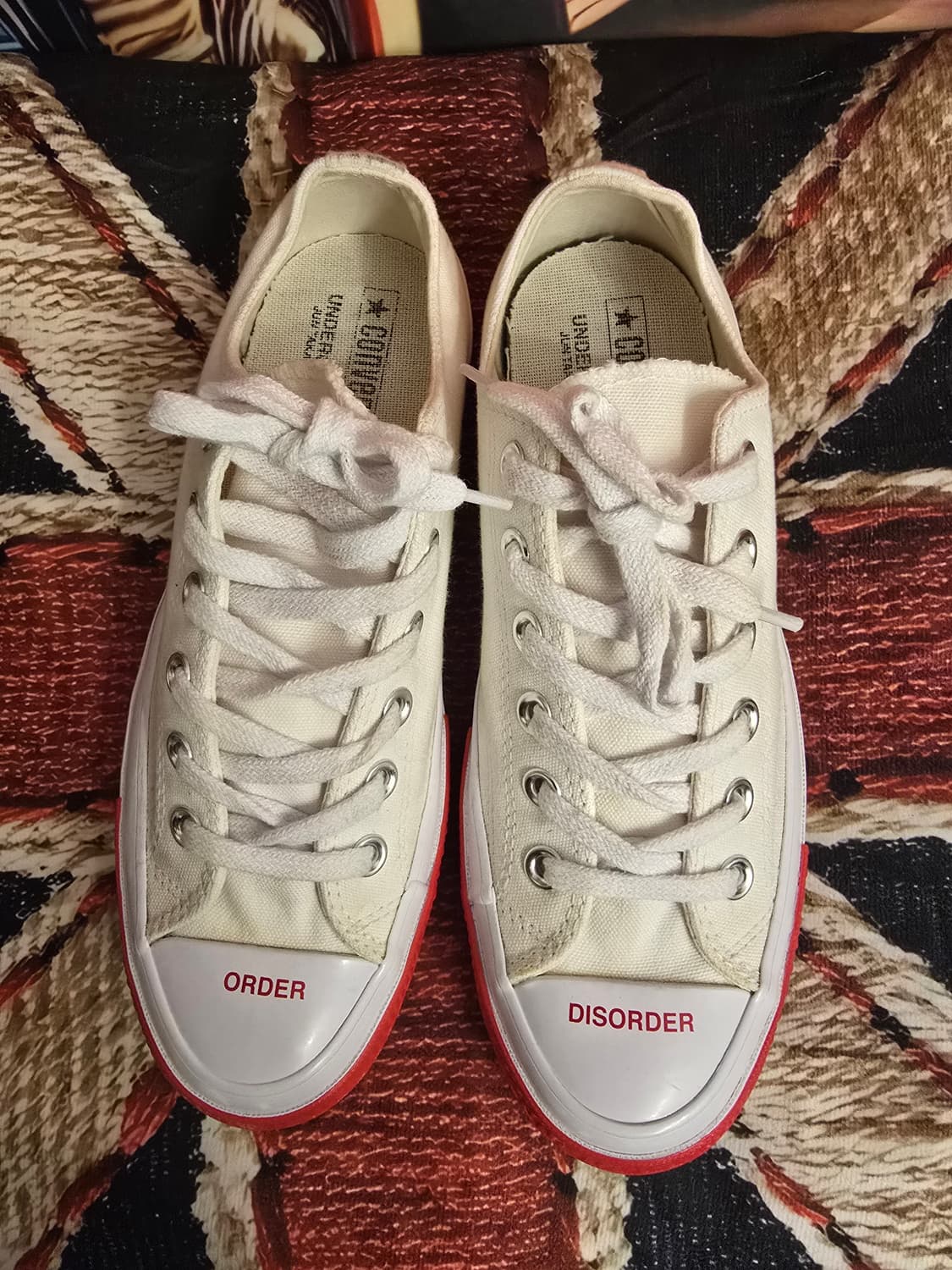 언더커버와 컨버스 콜라보레이션  척 70 옥스 로우 화이트 레드 상품이미지2