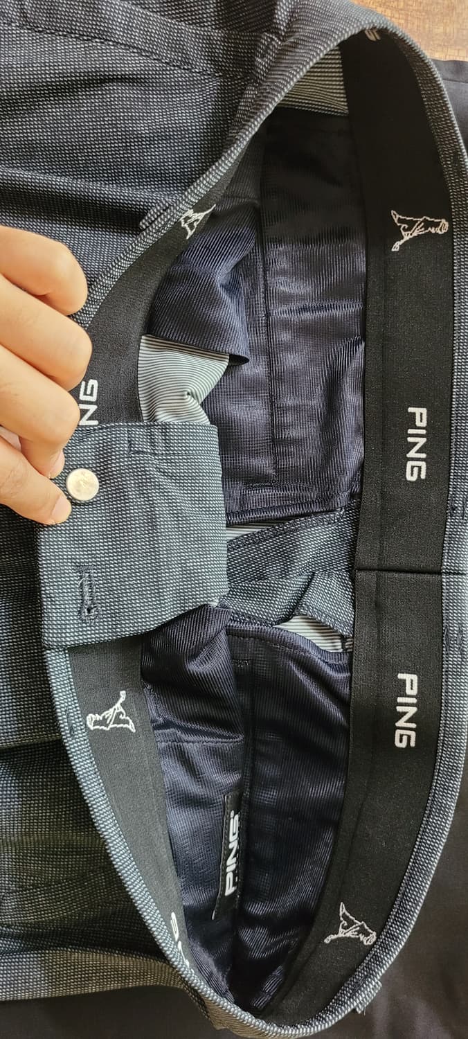 (남성32-33인치)PING 골프 남성 네이비 바지 상품이미지6