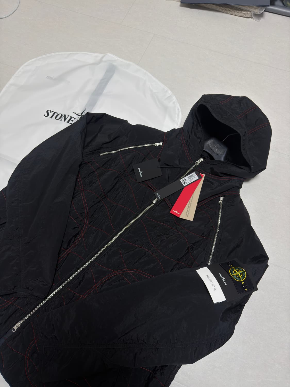 [레어,XXL] 스톤아일랜드 이어 오브 더 스네이크 나일론 메탈 자켓 상품이미지2