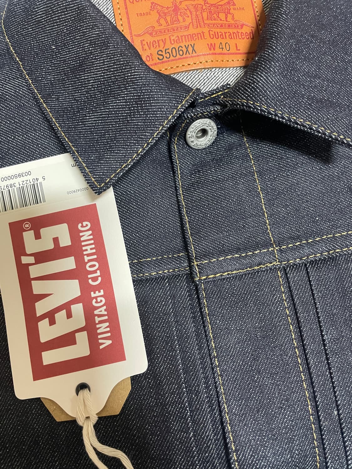 [40] LVC S506XX 1944 대전판 자켓 상품이미지1