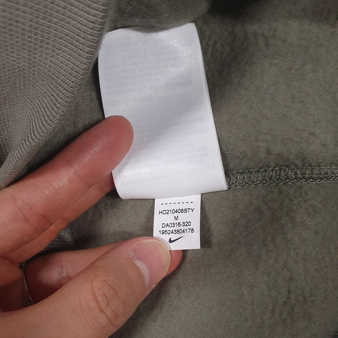 M) 나이키 NRG 신형 21fw 솔로 스우시 플리스 후드티 라이트 아미 상품이미지9