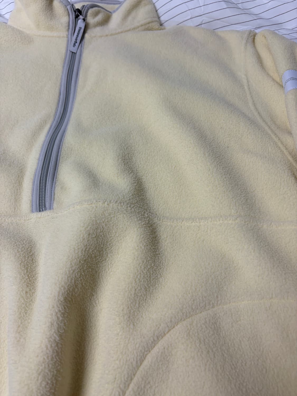 디스이즈네버댓  플리스 하프집업 풀오버 레몬 L 후리스 플리스 디네댓 상품이미지5