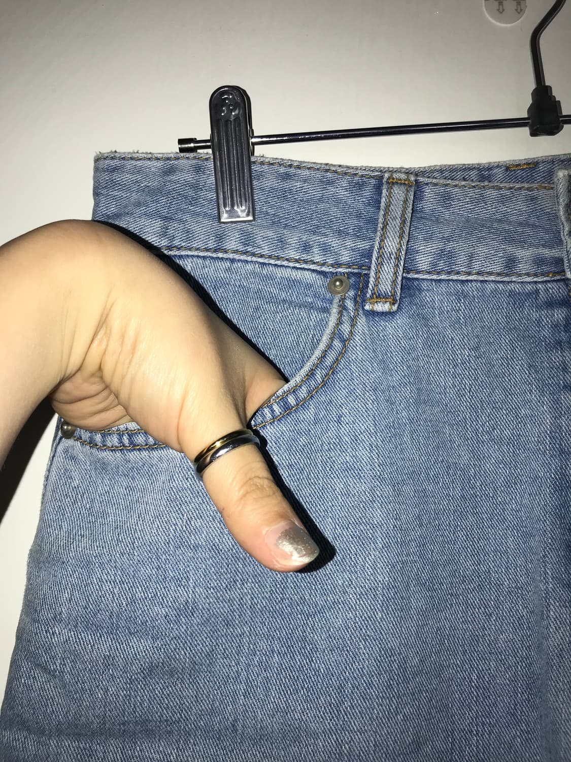 LOW CLASSIC Light Blue Denim Mini Skirt 상품이미지7