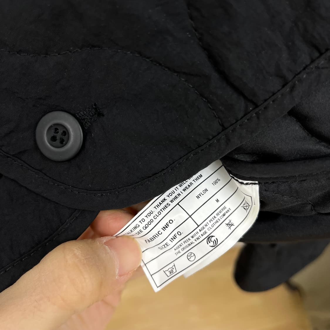 [M] 에이전트 픽 클립 나일론 퀼팅 자켓 상품이미지8