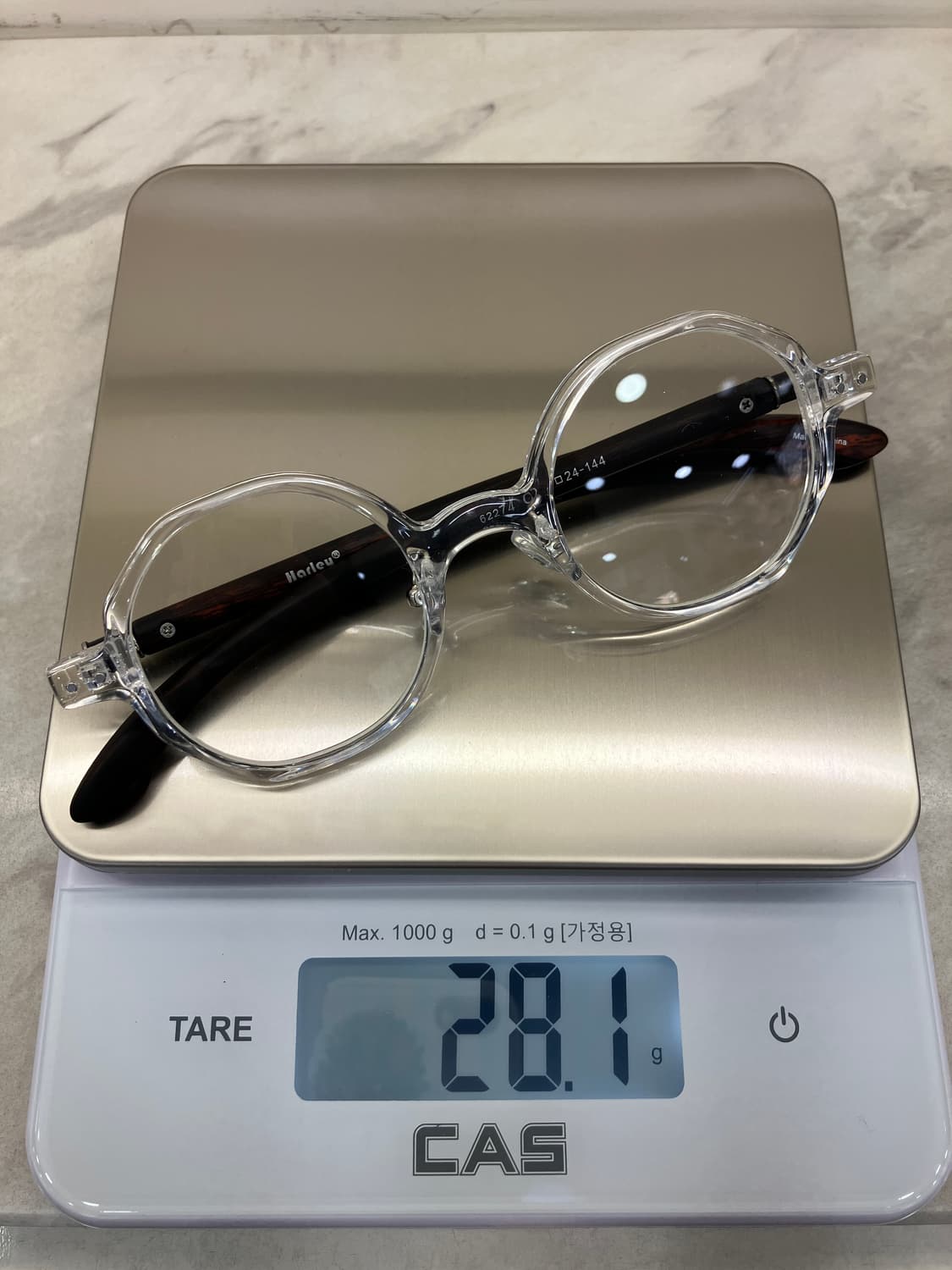 B65 HL 클리어 우드렉 다각 라운드 안경62274 상품이미지8