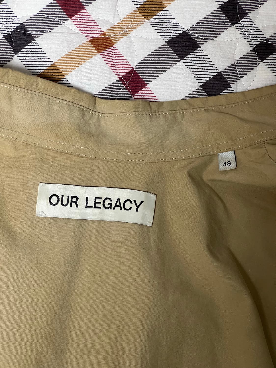 아워레가시 보로우드 BD 셔츠 카키 험블 코튼 상품이미지3