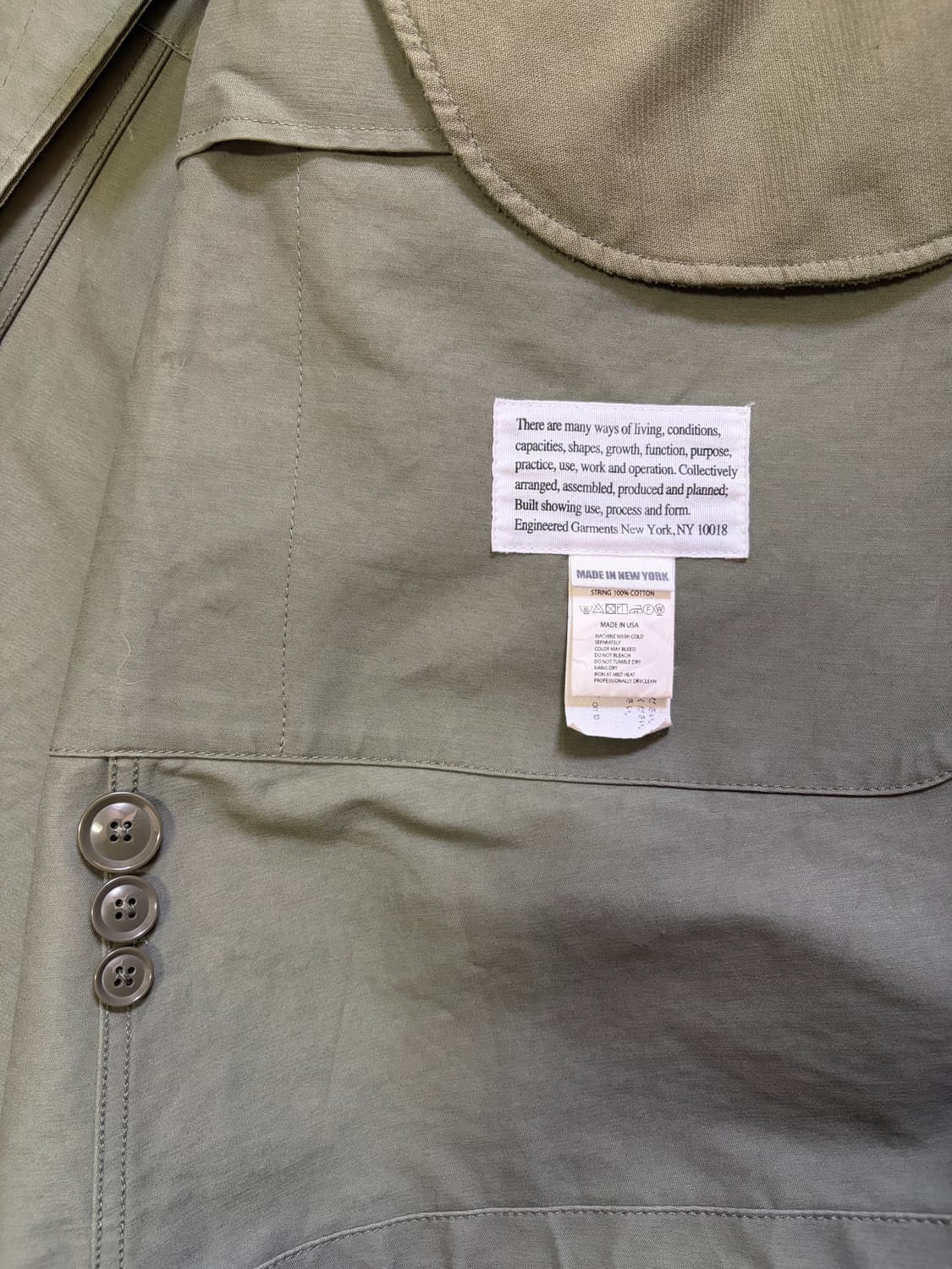 엔지니어드가먼츠 하이랜드 더블크로스 파카 상품이미지5