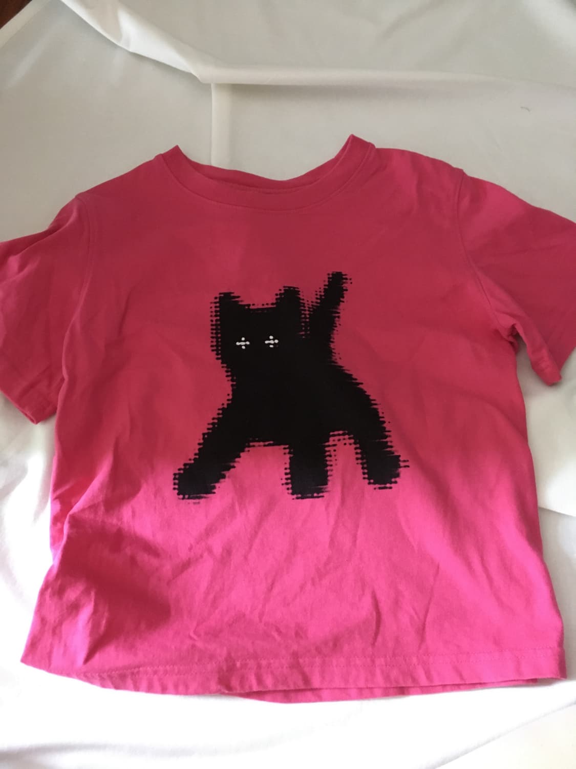 aeae 고양이 반팔티 pink 상품이미지2