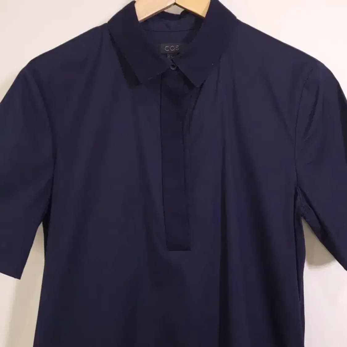 COS 코스 네이비 반팔 셔츠 원피스 55 상품이미지5