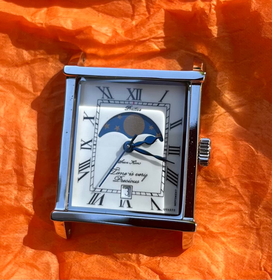 WMT CHRONO CLUB 문페이즈 사각시계   (리폼)세상에 단 하나 상품이미지1