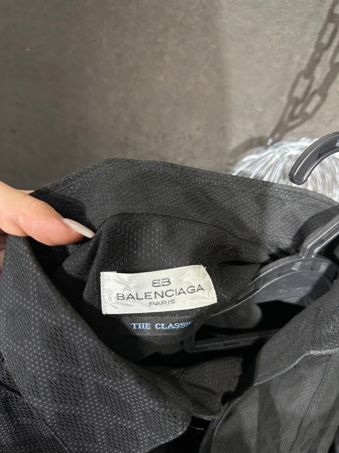 발렌시아가 고딕 블랙 클래식 패턴 셔츠 자켓 L 상품이미지9