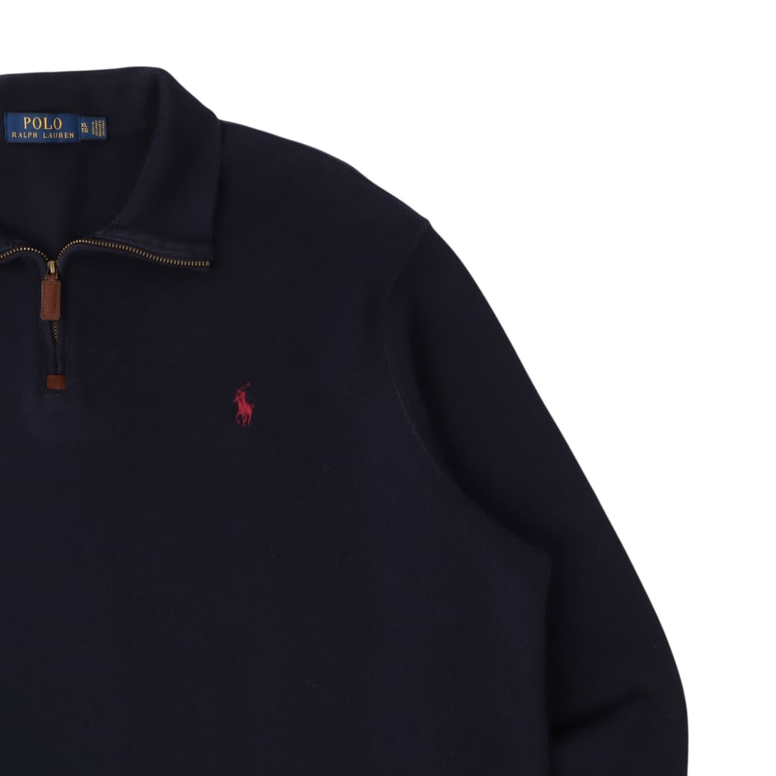 폴로 랄프로렌 네이비 하프집업 코튼 니트 상품이미지3
