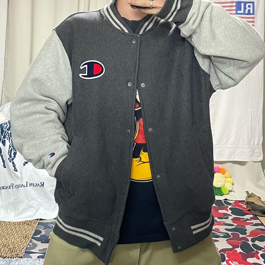 챔피온 리버스위브 베이스볼 자켓 상품이미지1