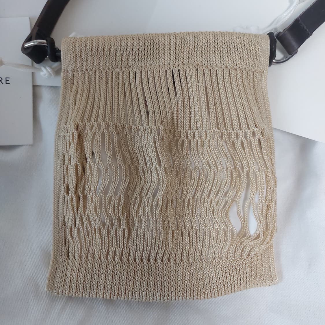 MINI CROSSBODY FILT NET BAG BEIGE 상품이미지6