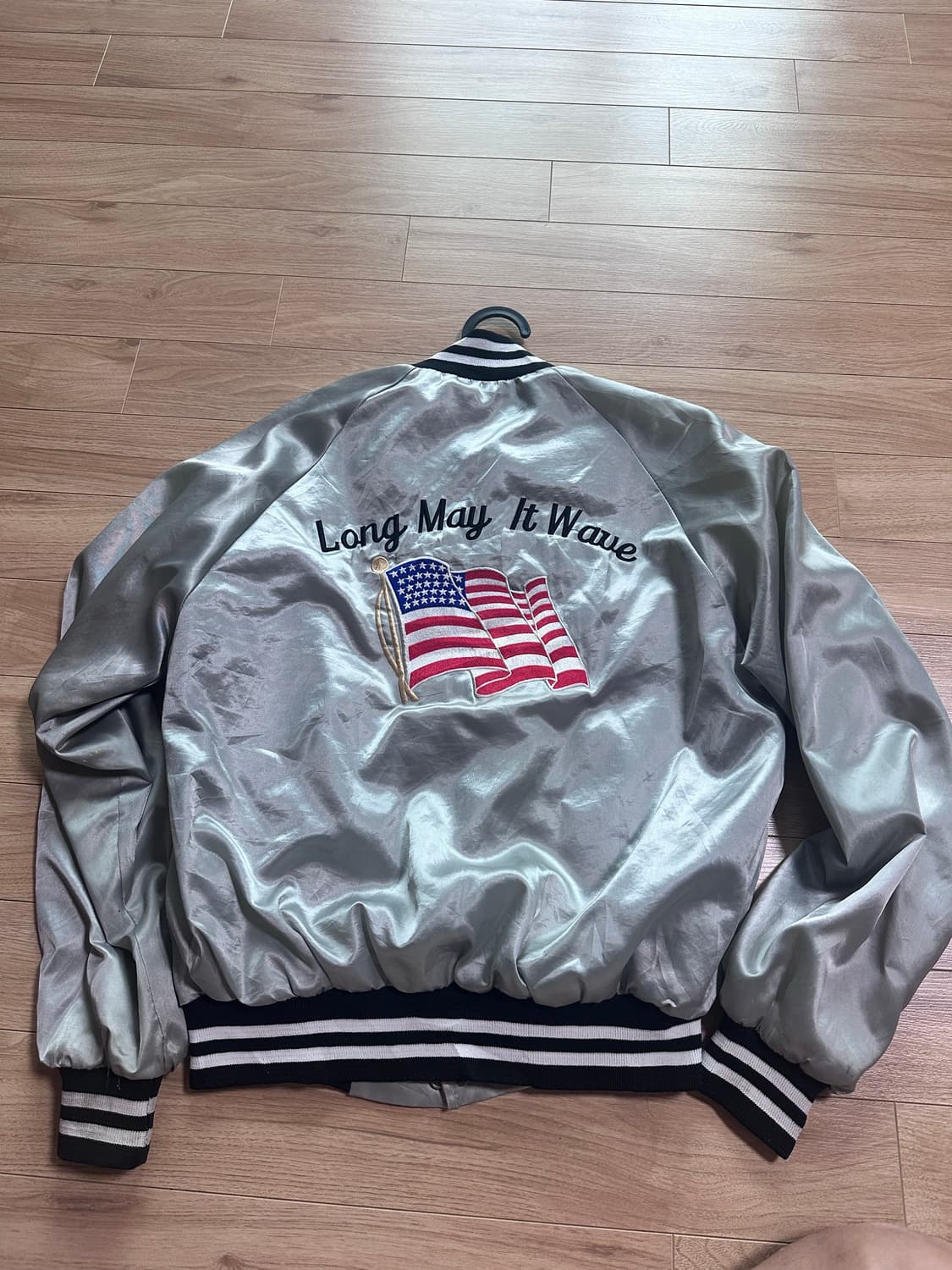  90‘s usa 사틴 스타디움 자켓 상품이미지1