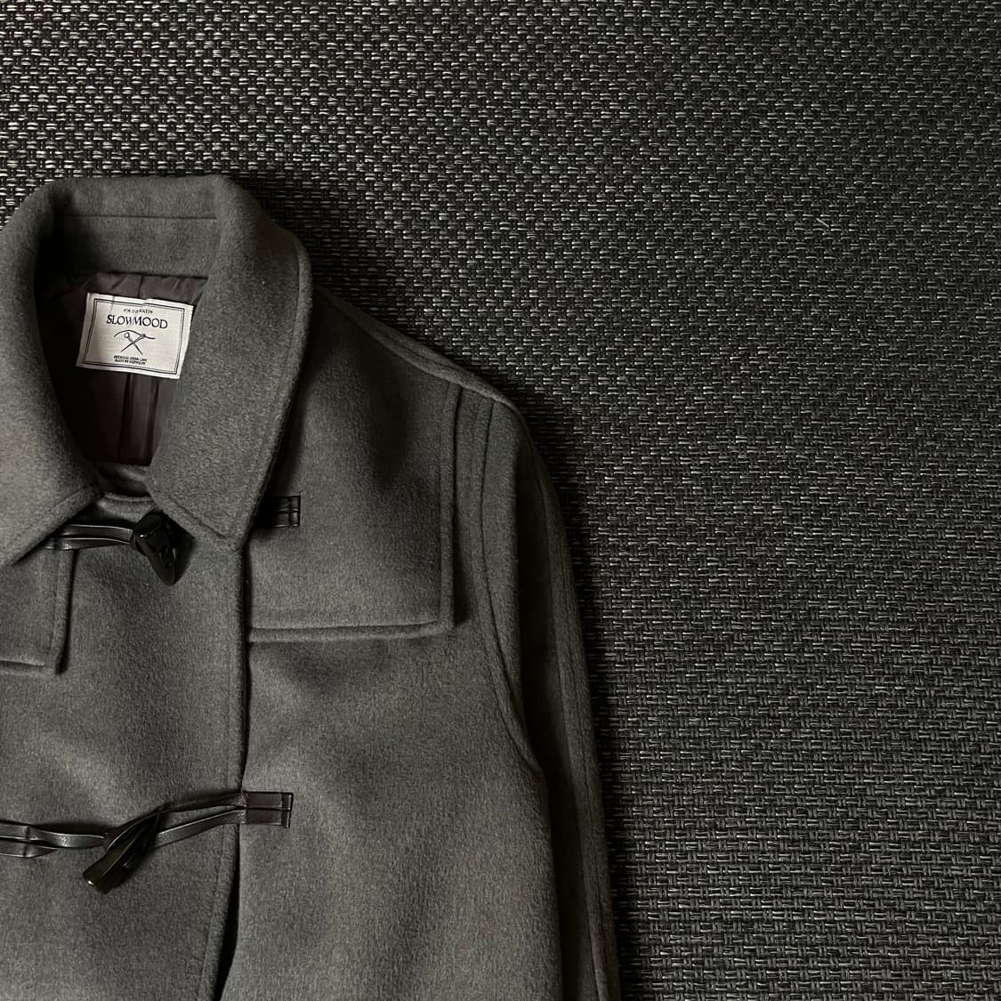 슬로우무드 그레이 더플코트 상품이미지3