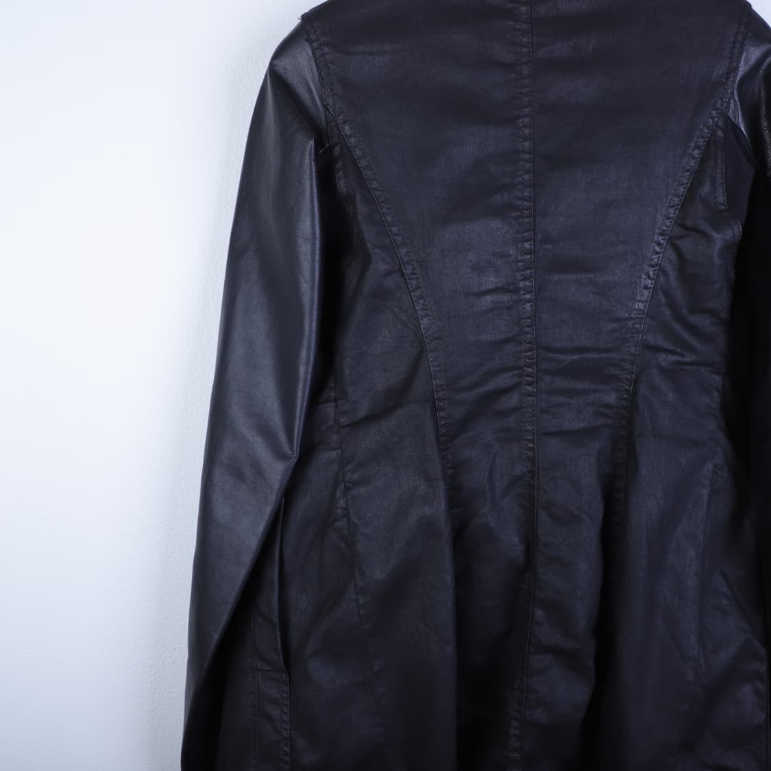 S / Rick Owens 릭오웬스 팔가죽 코팅 데님 자켓 상품이미지4