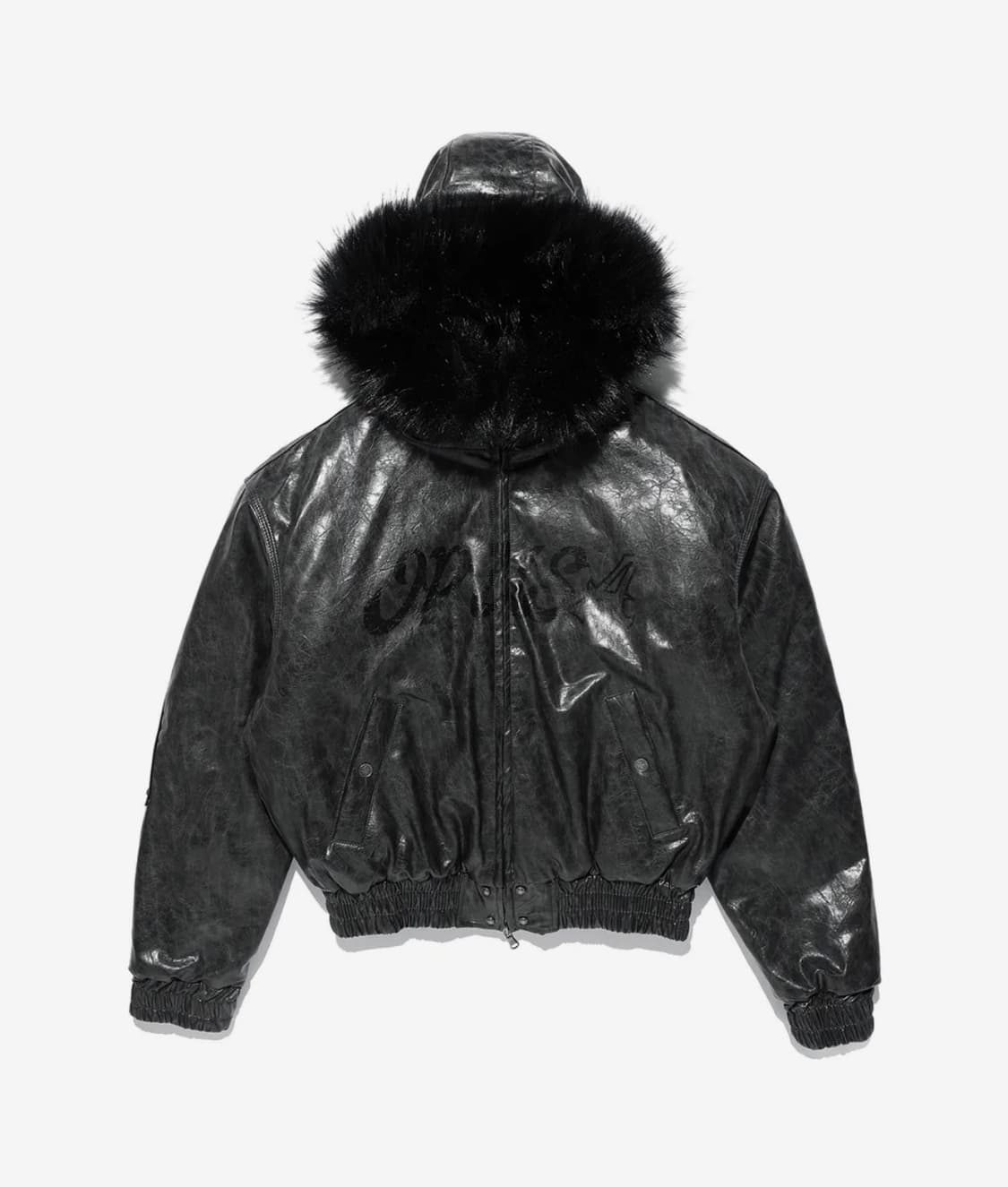 오퍼스0012 후드 레더 봄버 자켓 상품이미지3