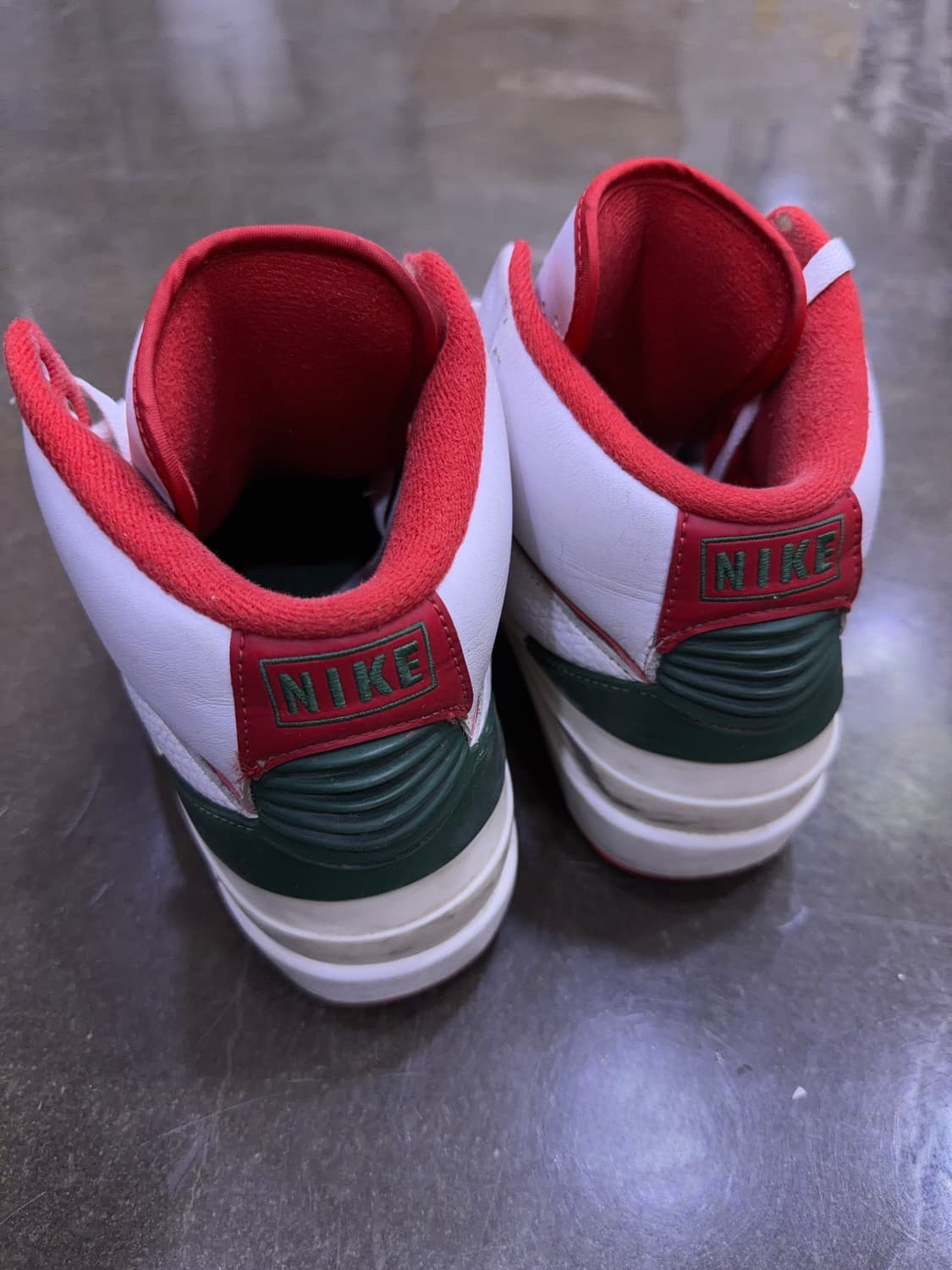 나이키 에어조던 2 레트로 오리진스 화이트 레드 그린 265 상품이미지6