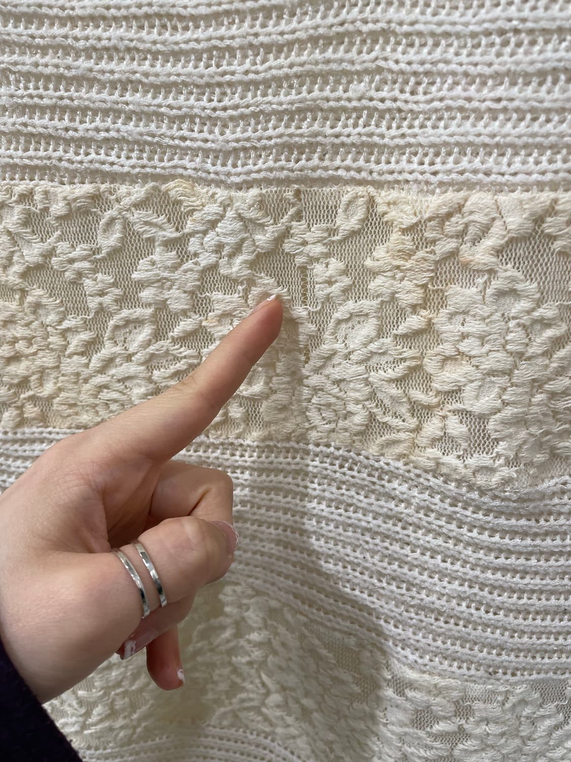 Rose Lace Crochet Knit 상품이미지9