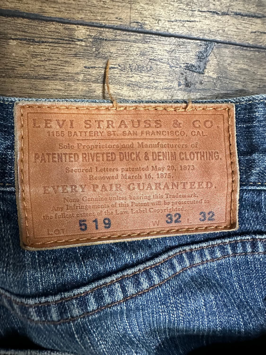 LeviS Premium 519 플라워 커스텀 페인팅 데님 팬츠 상품이미지7