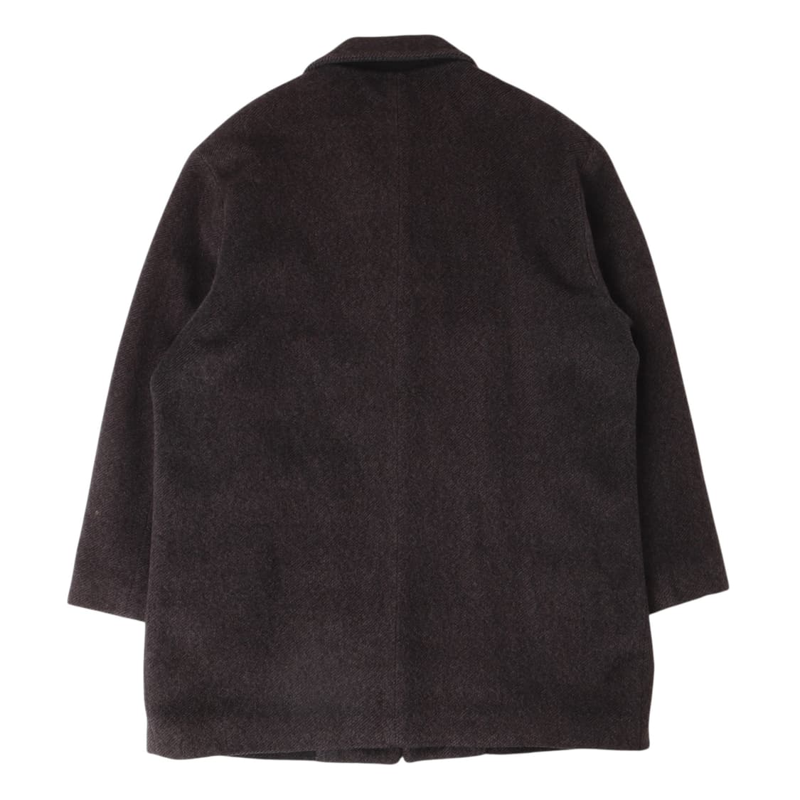 입생로랑 헤링본 ysl로고 울 하프 싱글 코트 상품이미지5