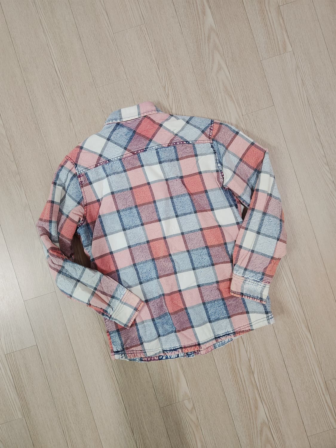 BAYFLOW 핑크 원워싱 퍼 셔츠 재킷 상품이미지5