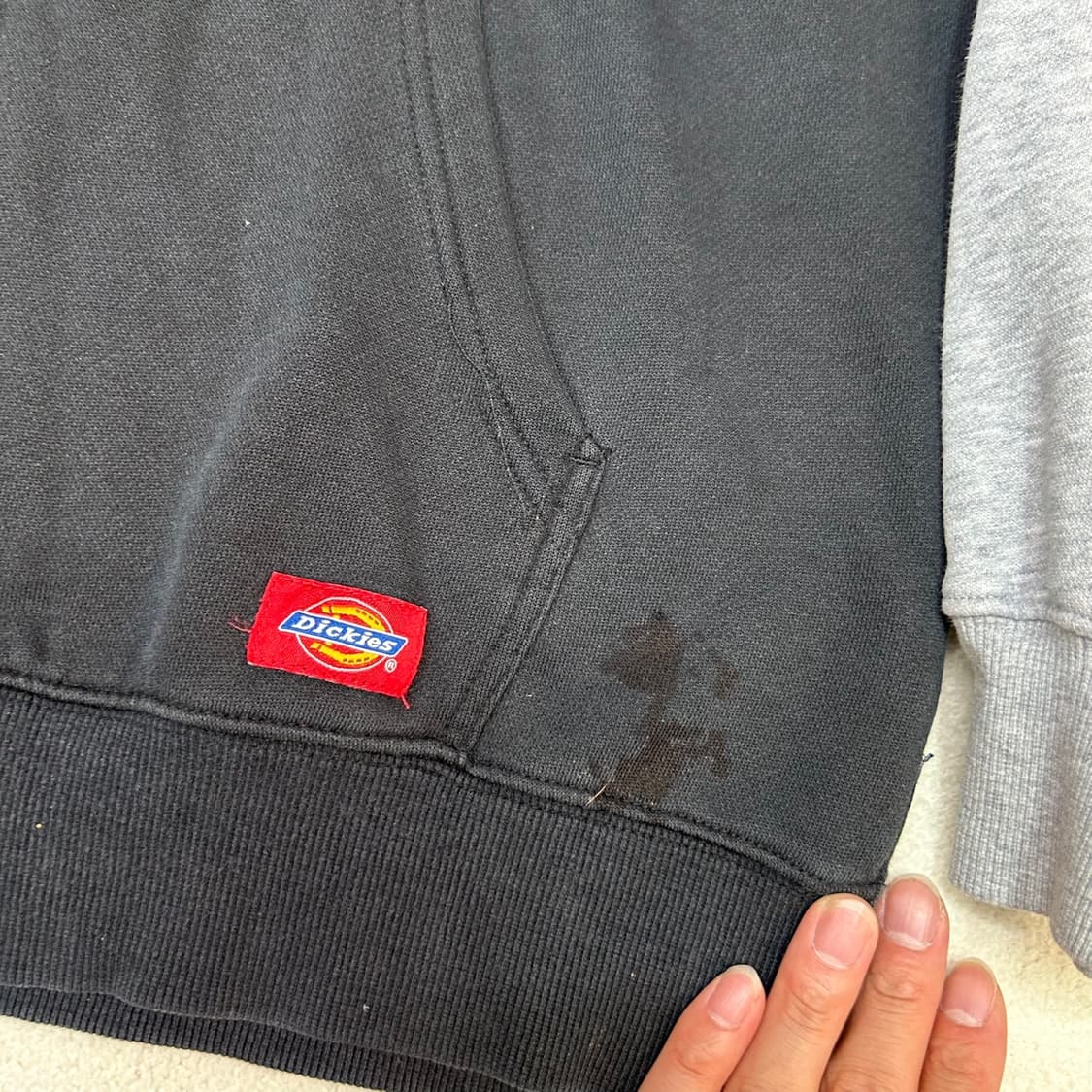 Dickies black hood zip-up 상품이미지6