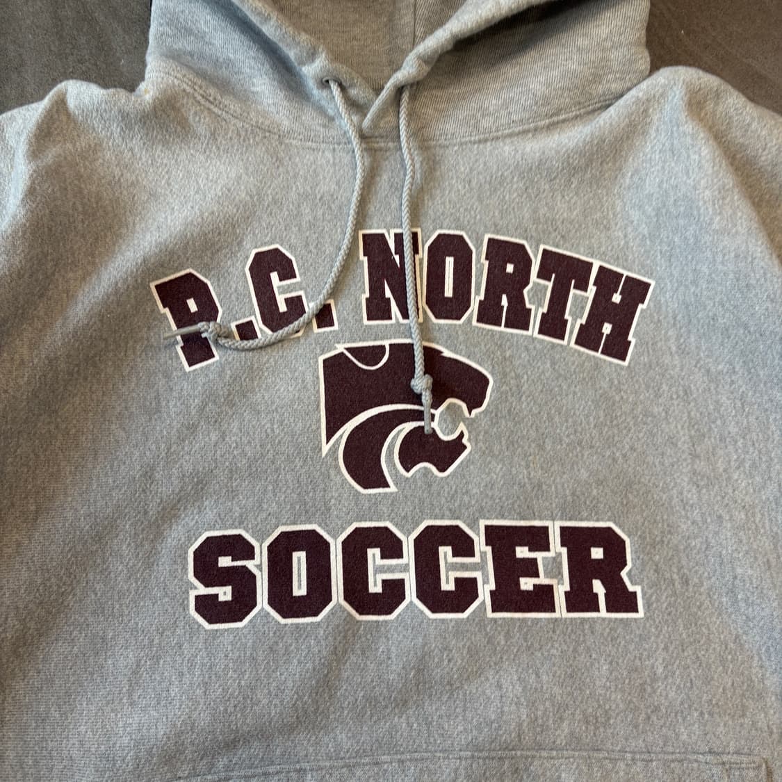 00년대 생산 챔피온 리버스위브 그레이 후드  상품이미지4