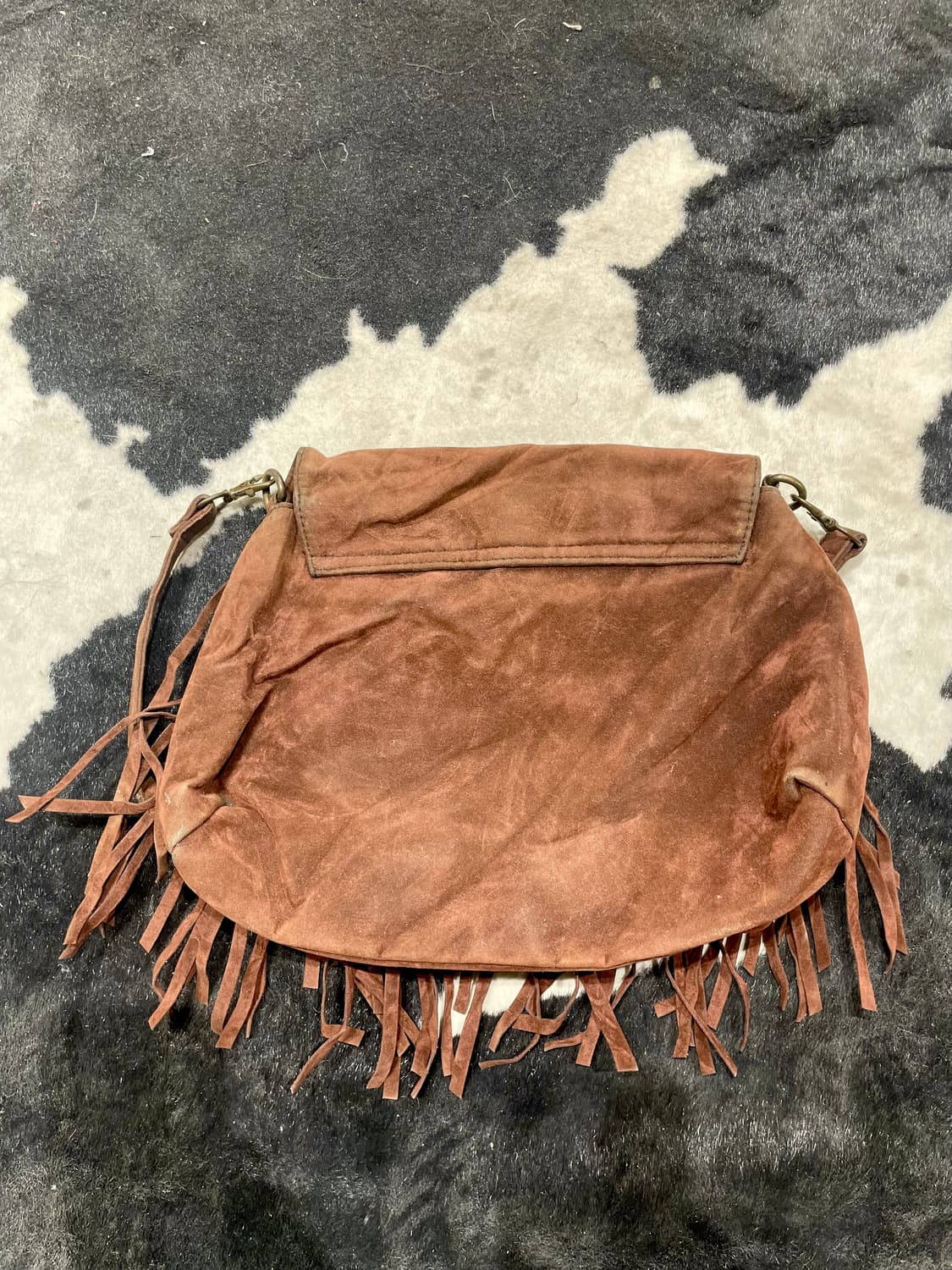 Vintage Western Suede Fringe Bag 상품이미지4