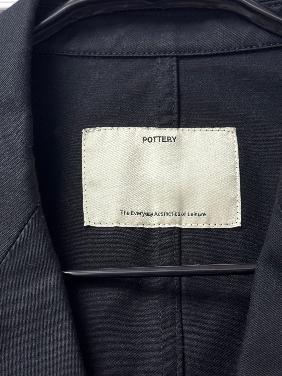 포터리 워시드 스포츠 셋업 블랙 상품이미지3