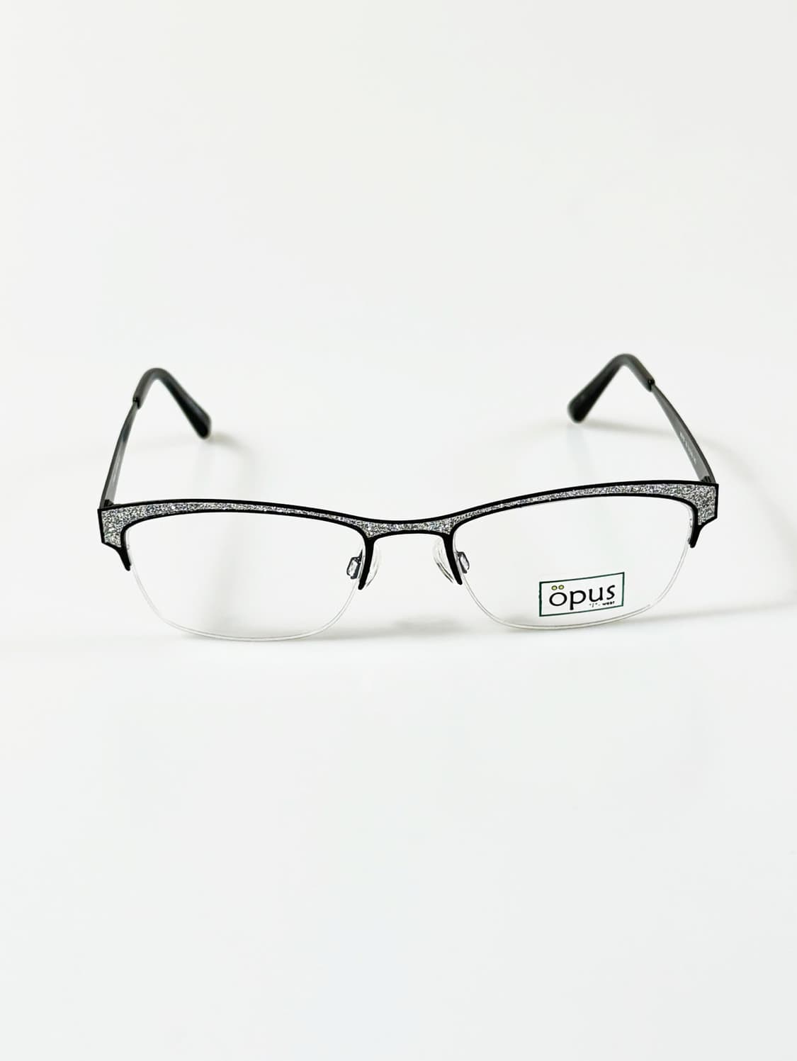 OPUS 글리터 스퀘어 반무테 빈티지 안경 상품이미지1