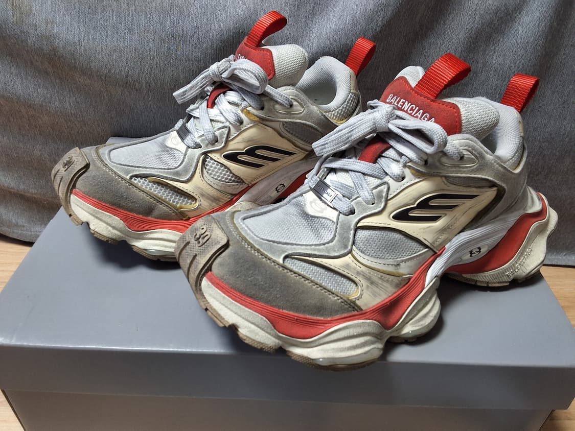 발렌시아가 카고스니커즈 레드 39 상품이미지1