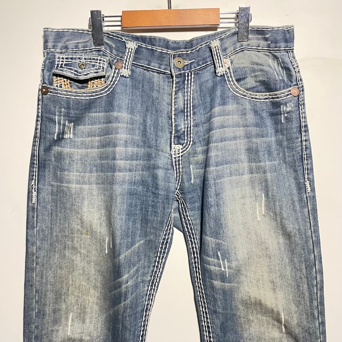 트루릴리전 USA 빅사이즈 데님팬츠 38 상품이미지2