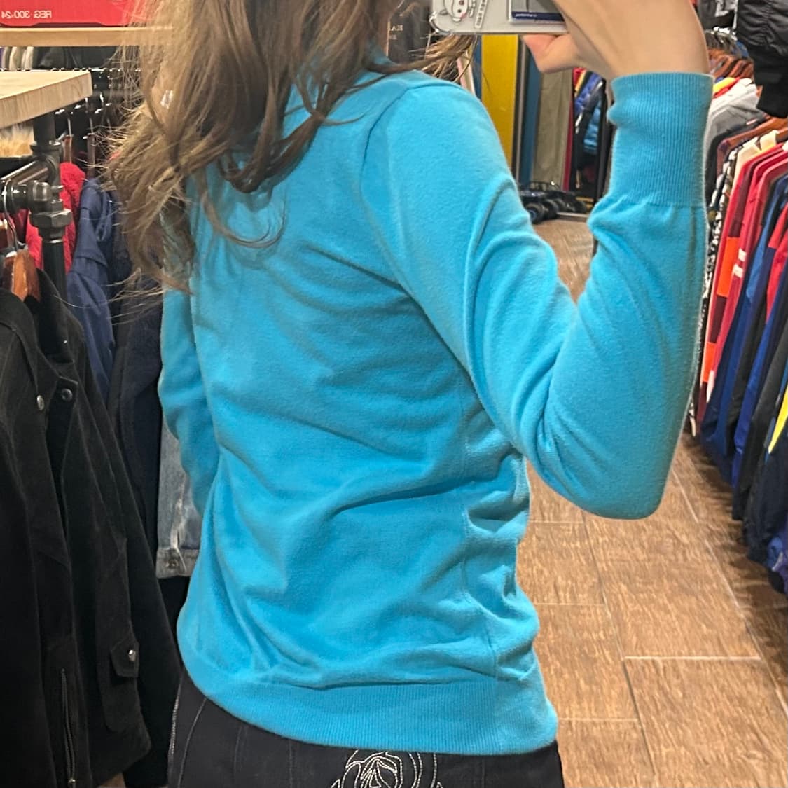 [HI] 폴로 니트 가디건 스카이블루 상품이미지5