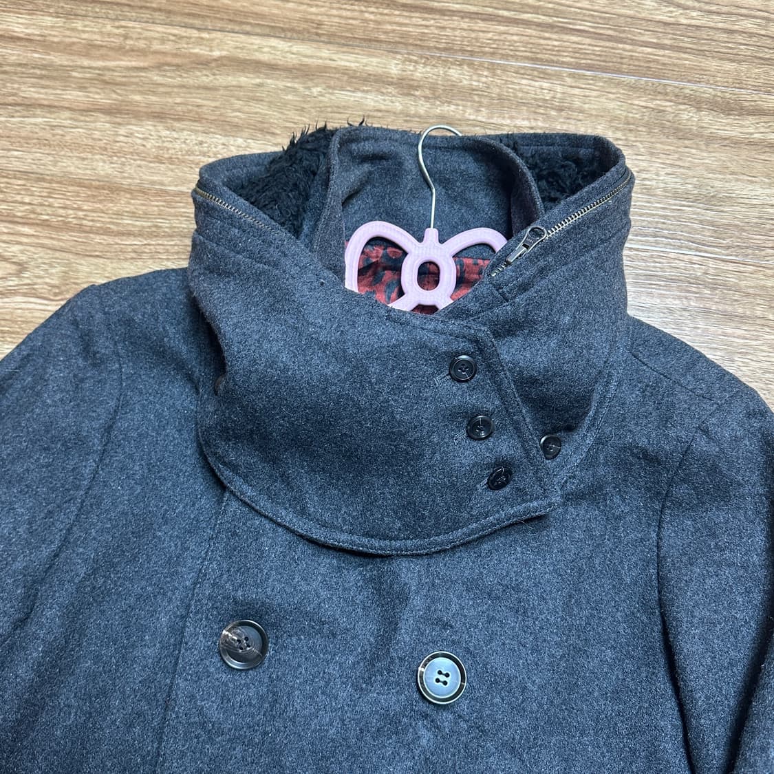 빈티지 하이넥 공겜여주 코트 오네갸루 로걀 모리걸 코이세이오깔 고딕 상품이미지3