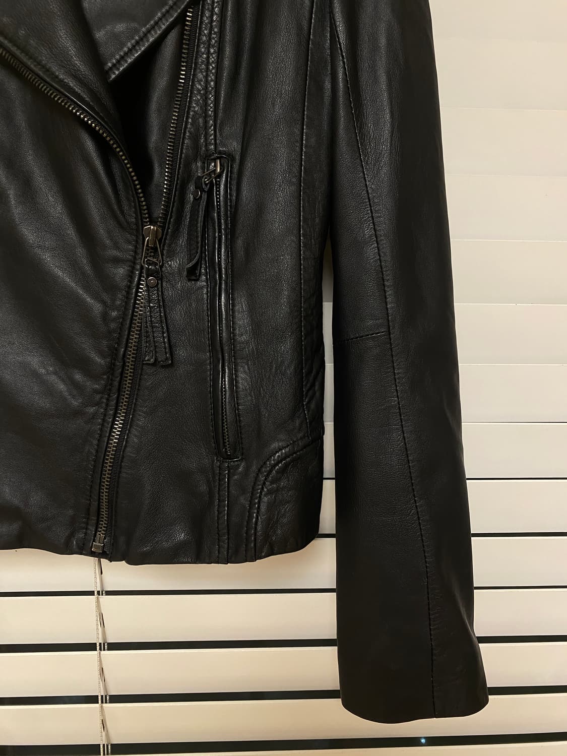 LIST 양가죽 숏자켓 블랙 상품이미지3