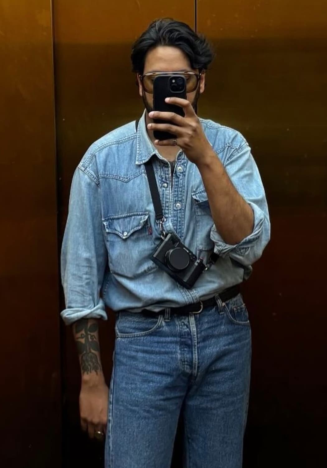 Lee 리 빈티지 웨스턴 데님셔츠 상품이미지2