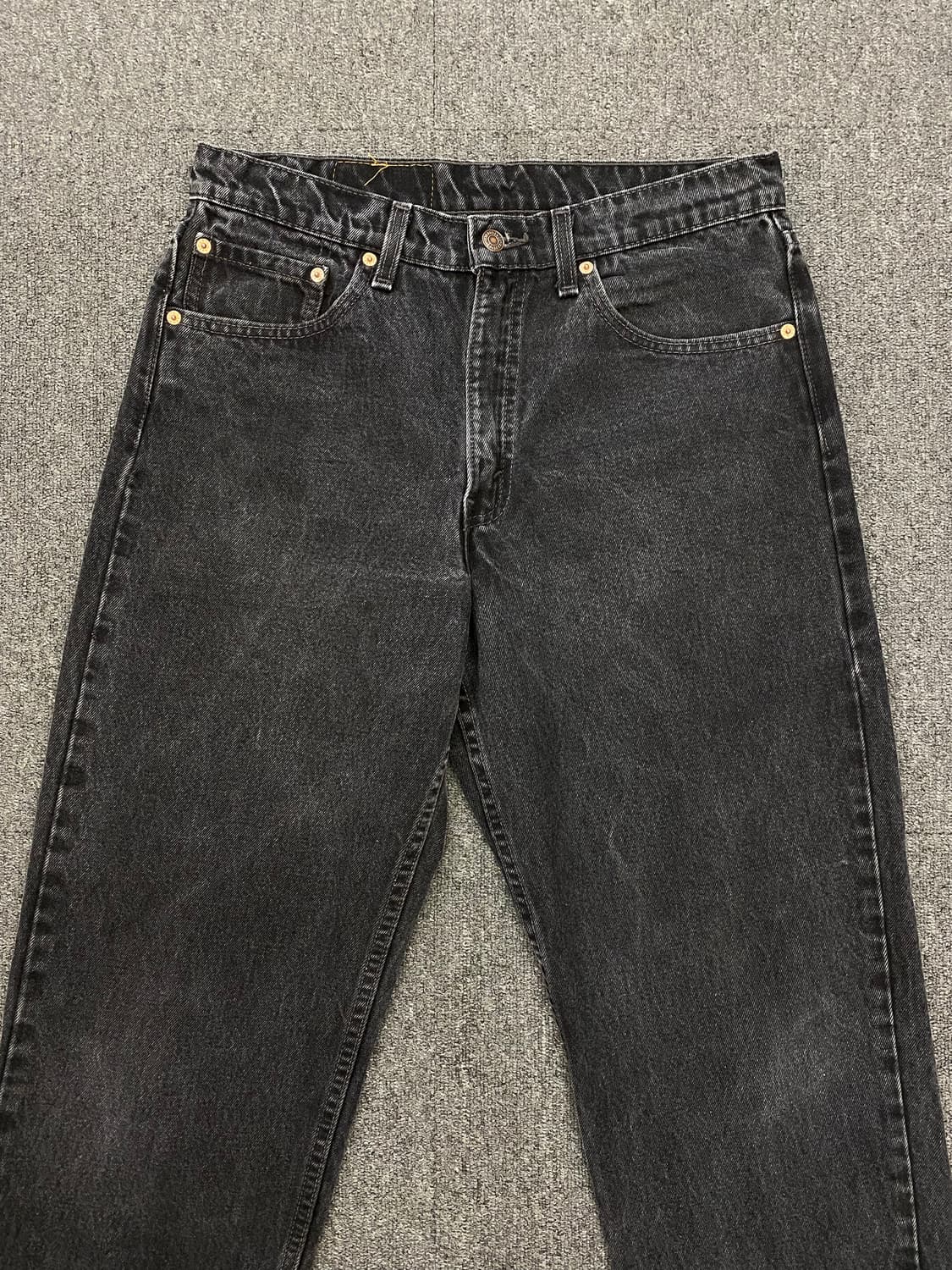 90s Levis 리바이스 550 흑청 데님팬츠 상품이미지4