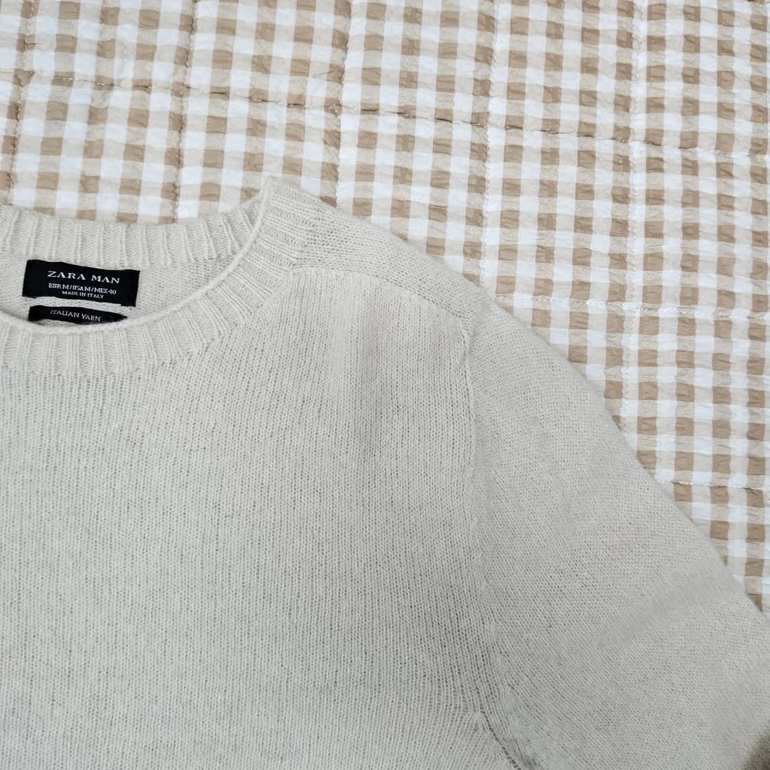 자라 모직 니트 스웨터 남자100 상품이미지3