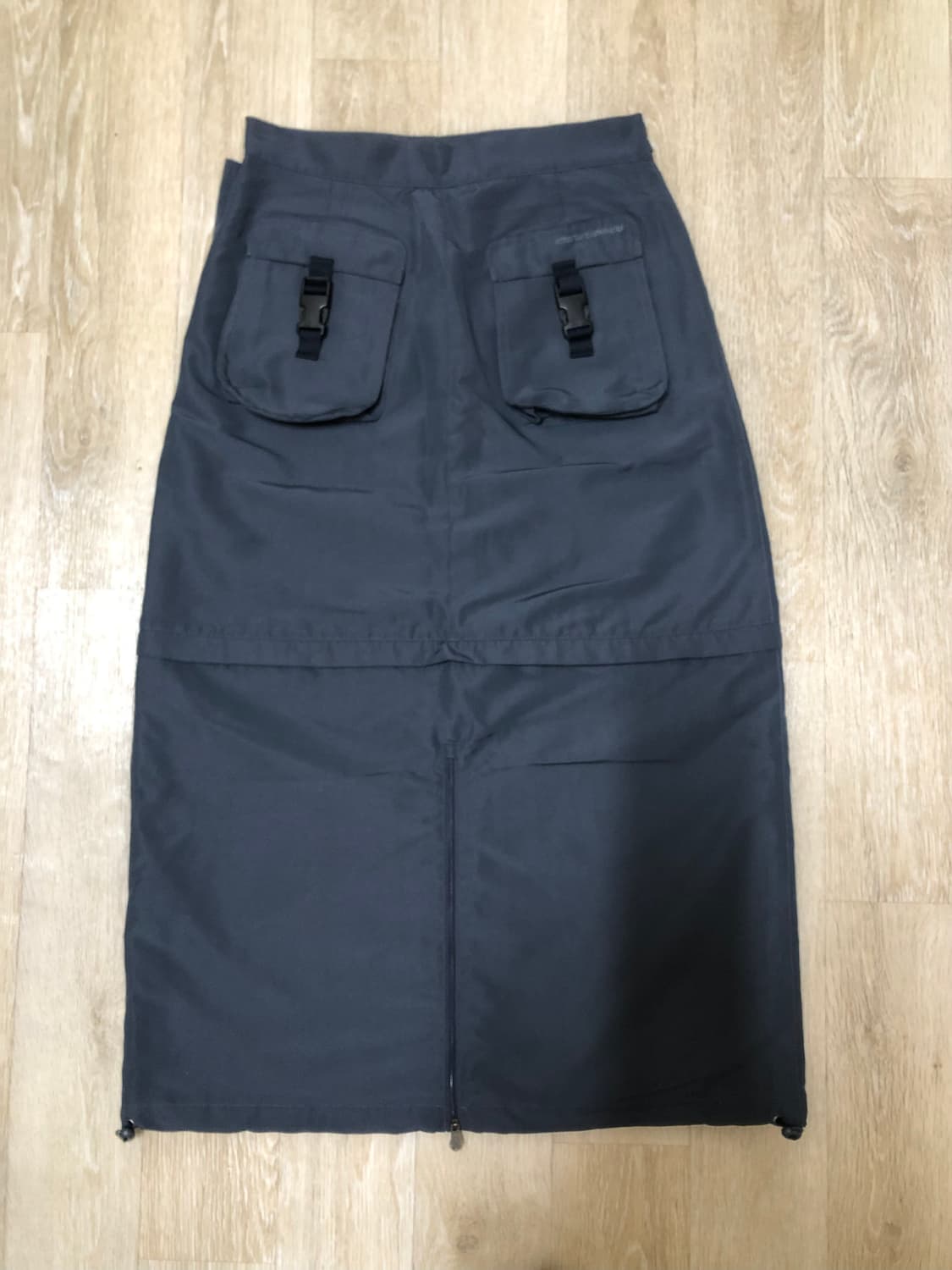 suu 코이세이오 카고 포켓 스커트 블루그레이 상품이미지5
