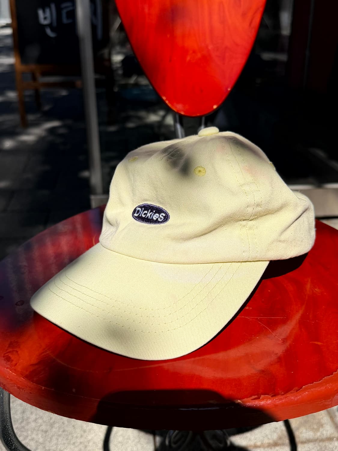 Dickies Pastel Yellow Logo Cap 상품이미지2