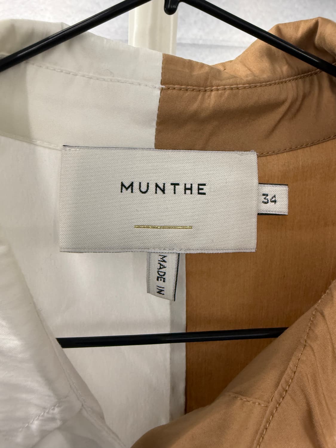 MUNTHE 투톤 셔츠 34사이즈 상품이미지3